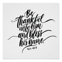 Thanksgiving Dag Bijbelvers: Psalm 100:04