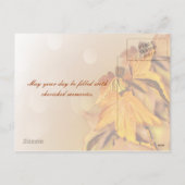 Thanksgiving Dag Briefkaart (Achterkant)