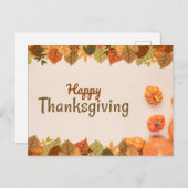 Thanksgiving Dag Briefkaart (Voorkant / Achterkant)