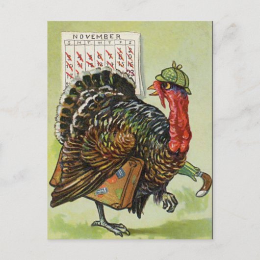 Thanksgiving Dag Briefkaart (Voorkant)