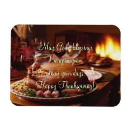 Thanksgiving dag diner magneet