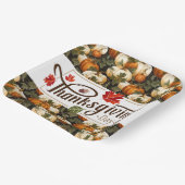 Thanksgiving Dag Papieren Bordje (Gebogen)