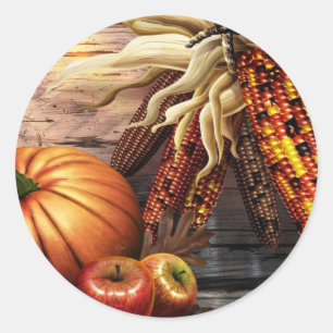 Thanksgiving Dag Ronde Sticker