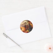 Thanksgiving Dag Ronde Sticker (Envelop)