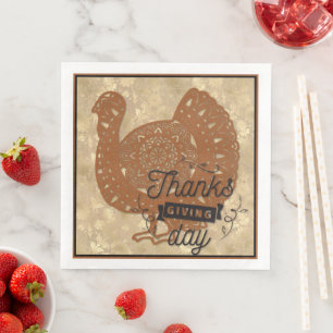 Thanksgiving Dag Turkije Mandala Servet