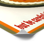 Thanksgiving Dag van dankbaarheid en waardering Poster (Hoek)