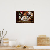 Thanksgiving Dag van waardering en JOY Poster (Keuken)