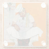 Thanksgiving dag vervagen glazen onderzetter (Achterkant)