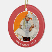 Thanksgiving dag vervagen keramisch ornament (Links)