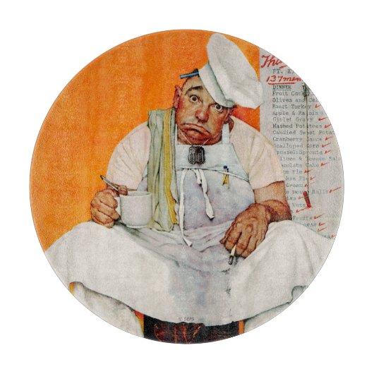 Thanksgiving dag vervagen snijplank (Voorkant)