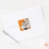 Thanksgiving dag vervagen vierkante sticker (Envelop)