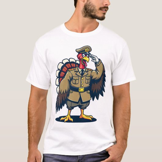 Thanksgiving Dag Veteraan Turkije |Thanksgiving T-shirt (Voorkant)