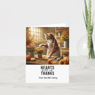 Thanksgiving Dag voor Cat Lovers Holiday Kaart