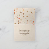 Thanksgiving Dank u Bedankkaart (Binnen)