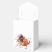 Thanksgiving Dank u herfst Bourgondische pompoen Bedankdoosjes (Geopend)