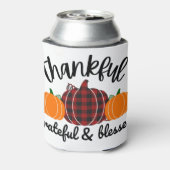 Thanksgiving dankbaar blikjeskoeler (Blikje Achterkant)