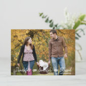 Thanksgiving dankbaar Grateful Blessed Flannel Kaart (Staand voorkant)