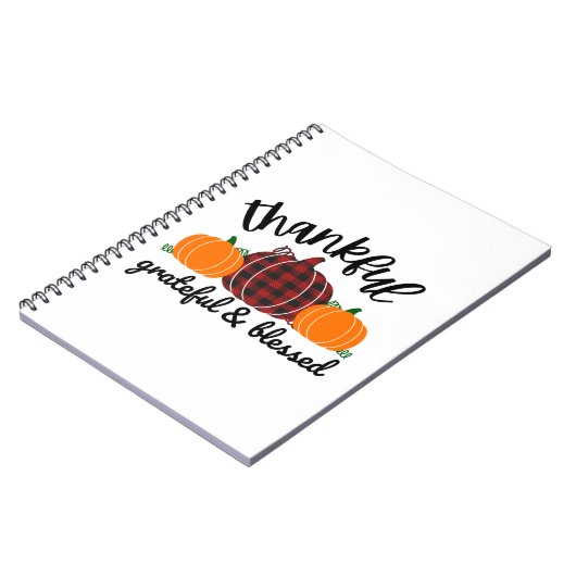 Thanksgiving dankbaar notitieboek (Linkerzijde)