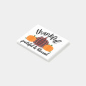 Thanksgiving dankbaar post-it® notes (Schuin)