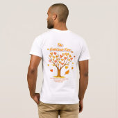 Thanksgiving Dankbaarheid Bella+Canvas Kort T-shir T-shirt (Achterkant volledig)
