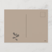 Thanksgiving Dankbaarheid Familienaam Taupe Plaid Feestdagenkaart (Achterkant)