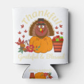 Thanksgiving dankbare grateful & Blessed Blikjeskoeler (Achterkant)