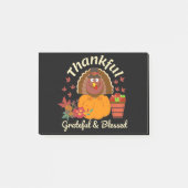 Thanksgiving dankbare grateful & Blessed Post-it® Notes (Voorkant)