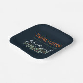 Thanksgiving | Dankbare moderne eucalyptus Papieren Bordje (Gebogen)