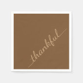 Thanksgiving Dankbare papieren servetten (Voorkant)