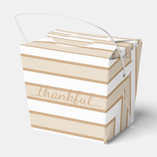 Thanksgiving Dankbare stripe afhaalcontainer doos Bedankdoosjes (Achterkant)