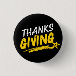 Thanksgiving Day Pin — Classic Patche Ronde Button 3,2 Cm
