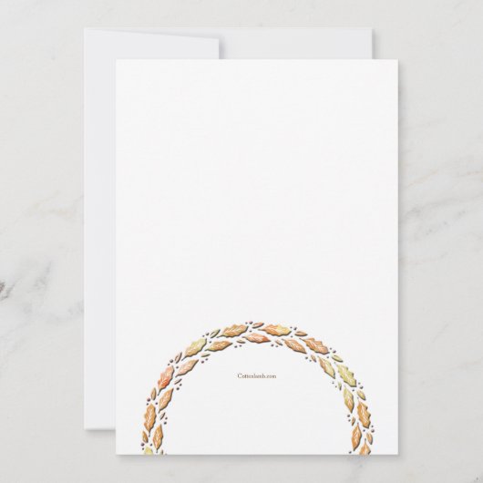 Thanksgiving Day Potluck Diner Invitation (Dos)