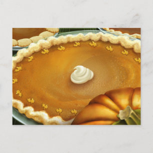 Thanksgiving Day Pumpkin Pie Briefkaart
