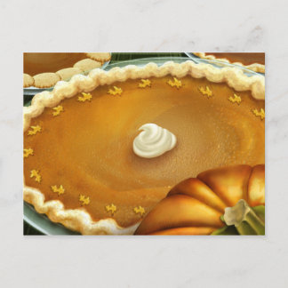Thanksgiving Day Pumpkin Pie Briefkaart