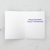 Thanksgiving de "Menurkey" et carte de Hanoukka (Intérieur)