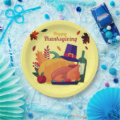 Thanksgiving Decoration Celebration Papieren Bordje (Feest)