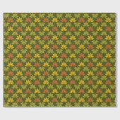 Thanksgiving Delight - Fall Leaves Pattern Cadeaupapier (Vlak)