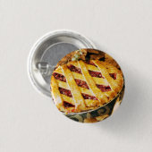 Thanksgiving Dessert Ronde Button 3,2 Cm (Voorkant /achterkant)