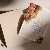 Thanksgiving Diner Bloemenpompoen Feestdagenkaart