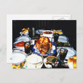 Thanksgiving, diner, Briefkaart (Voorkant / Achterkant)