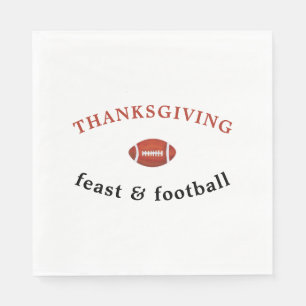 Thanksgiving-diner en American Football-feestje Servet