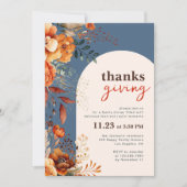 Thanksgiving diner floraal kaart (Voorkant)