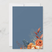 Thanksgiving diner floraal kaart (Achterkant)