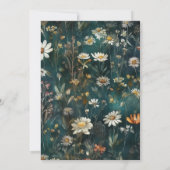 Thanksgiving Diner Floral Kaart (Achterkant)