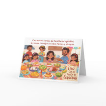 Thanksgiving-diner - Hispanic gezin