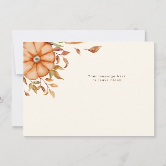 Thanksgiving Dîner Invitation Boho Theme (Dos)