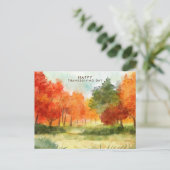 Thanksgiving Dîner Invitation Boho Theme (Debout devant)