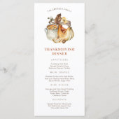 Thanksgiving-diner menu (Voorkant)