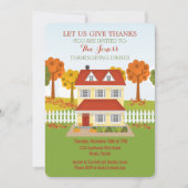 Thanksgiving Diner Open Huis Kaart (Voorkant)