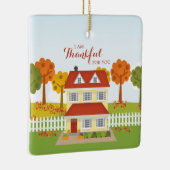 Thanksgiving Diner Open Huis Keramisch Ornament (Rechts)